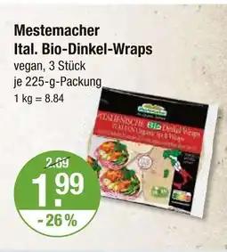 V Markt Mestemacher ital. bio-dinkel-wraps Angebot