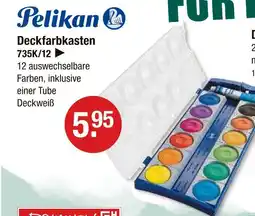 V Markt Pelikan deckfarbkasten 735k/12 Angebot