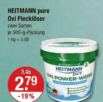 V Markt Heitmann pure oxi flecklöser Angebot