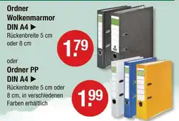 V Markt Ordner wolkenmarmor din a4 Angebot