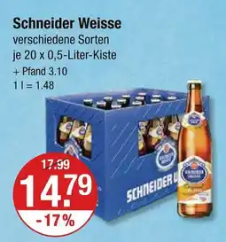V Markt Schneider weisse schneider weisse Angebot
