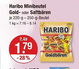 V Markt Haribo minibeutel goldbären Angebot