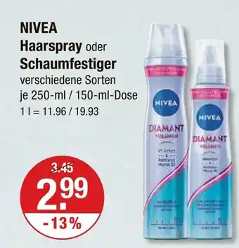 V Markt Nivea haarspray Angebot