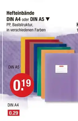 V Markt Hefteinbände din a5 Angebot