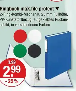 V Markt Ringbuch max.file protect Angebot