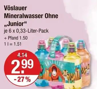 V Markt Vöslauer mineralwasser ohne junior Angebot