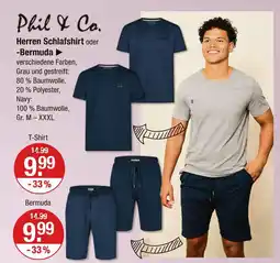 V Markt Phil & co. herren schlafshirt Angebot