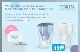 V Markt Brita wasserfilter-kanne aluna inkl. 1 maxtra pro pure performance Angebot