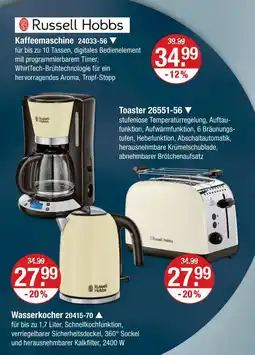V Markt Russell hobbs kaffeemaschine Angebot