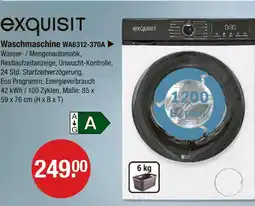 V Markt Exquisit waschmaschine wa6312-370a Angebot