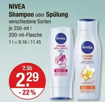 V Markt Nivea shampoo Angebot