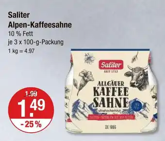 V Markt Saliter alpen-kaffeesahne Angebot