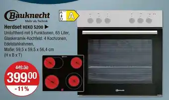 V Markt Bauknecht herdset heko s200 Angebot