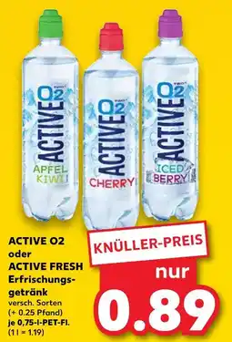 Kaufland Active o2 apfel kiwi Angebot