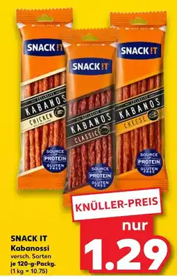 Kaufland Snack it kabanossi chicken Angebot