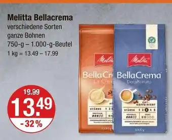 V Markt Melitta bellacrema la crema Angebot