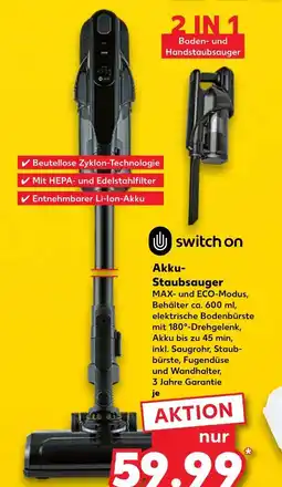 Kaufland Switch on akku-staubsauger Angebot