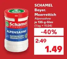 Kaufland Schamel bayer. meerrettich alpensahne Angebot