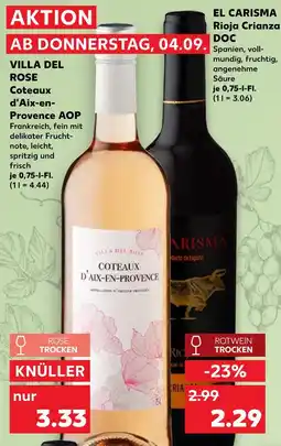 Kaufland Villa del rose coteaux d'aix-en-provence aop Angebot