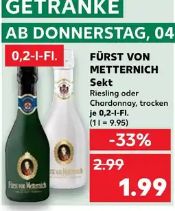 Kaufland Fürst von metternich sekt riesling Angebot