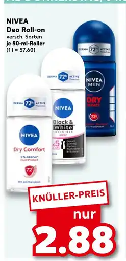 Kaufland Nivea dry comfort deo roll-on Angebot