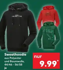 Kaufland Sweathoodie schwarz Angebot