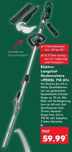 Kaufland Elektro-langstiel-heckenschere pehsl 710 a1 Angebot