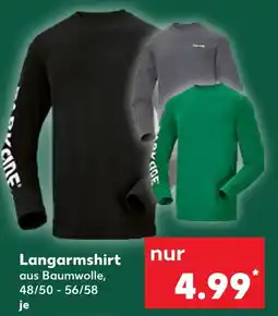 Kaufland Langarmshirt schwarz Angebot