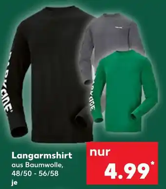 Kaufland Langarmshirt schwarz Angebot