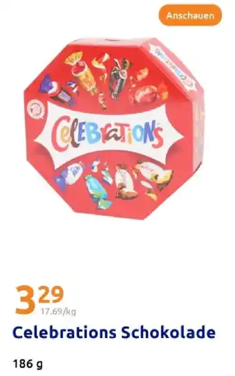 Action Celebrations schokolade Angebot