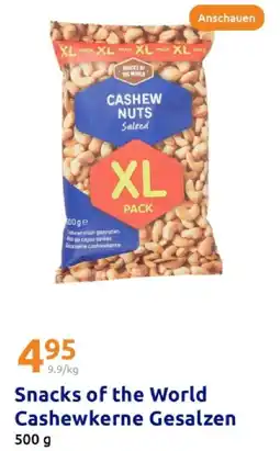 Action Snacks of the world cashewkerne gesalzen Angebot