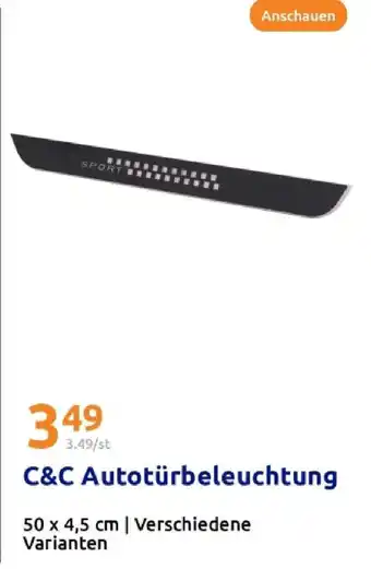 Action C&c autotürbeleuchtung Angebot