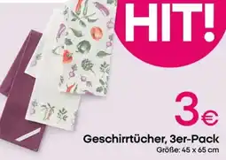 PEPCO Geschirrtücher, 3er-Pack Angebot
