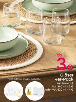 PEPCO Gläser 4er-Pack Angebot