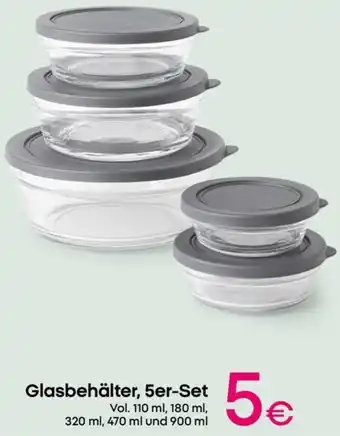 PEPCO Glasbehälter, 5er-Set Angebot