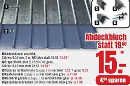 B1 Discount Baumarkt Abdeckblech Angebot
