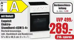 B1 Discount Baumarkt Exquisit Elektro Standherd ECM 5-4 Angebot