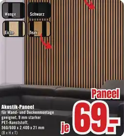 B1 Discount Baumarkt Akustik-Paneel Angebot