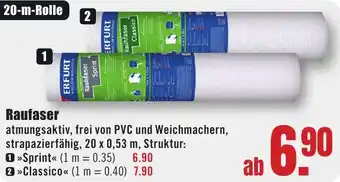 B1 Discount Baumarkt ERFURT Raufaser Angebot