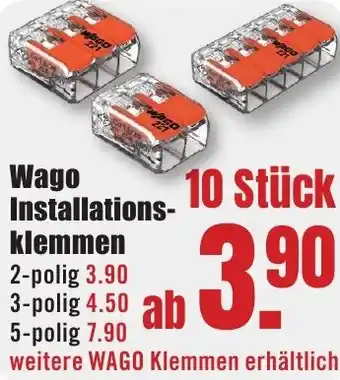 B1 Discount Baumarkt Wago Installationsklemmen Angebot
