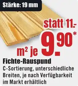 B1 Discount Baumarkt Fichte-Rauspund Angebot