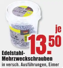 B1 Discount Baumarkt Edelstahl Mehrzweckschrauben Angebot