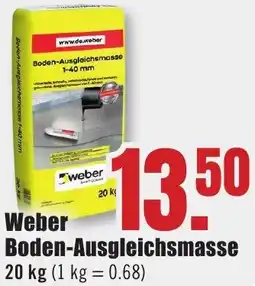 B1 Discount Baumarkt Weber Boden-Ausgleichsmasse Angebot