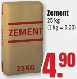 B1 Discount Baumarkt Zement Angebot