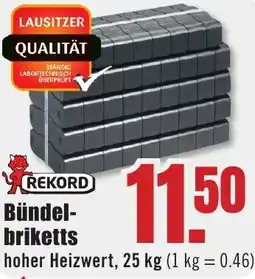 B1 Discount Baumarkt REKORD Bündelbriketts Angebot