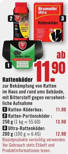 B1 Discount Baumarkt Rattenköder Angebot