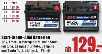 B1 Discount Baumarkt Start-Stopp-AGM Batterien Angebot