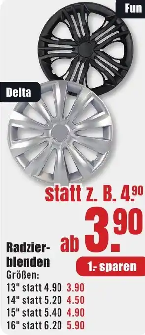 B1 Discount Baumarkt Radzierblenden Angebot