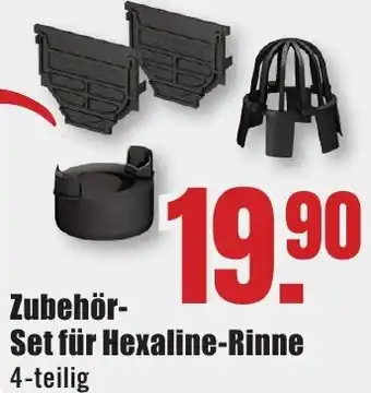 B1 Discount Baumarkt Zubehör Set für Hexaline-Rinne Angebot