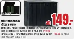B1 Discount Baumarkt Mülltonnenbox Stora way Angebot